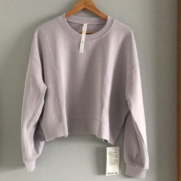 lululemon athletica Sweaters - NWT Lululemon Perfectly Oversized Crop Crew Softstreme